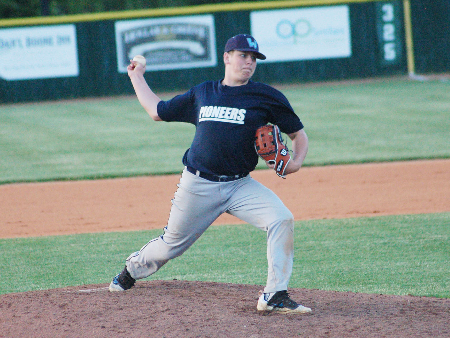 Rivers Gore on the mound